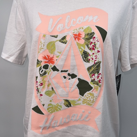 Volcom NWT Medium Aloha Hanging BF Tee - Picture 1 of 7